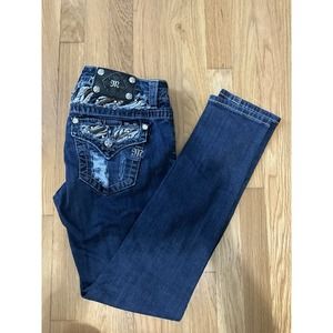 NWOT Gorgeous Women's Miss Me Skinny, Dark Wash Denim Jeans - Size 29